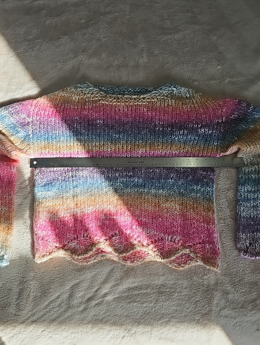 Striped Multi-Colored Knit Sweater - Picture 8 of 10